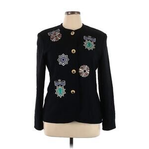 VTG Notabene Wool Black Patches Crest Embroidery Medallian Libertine 14